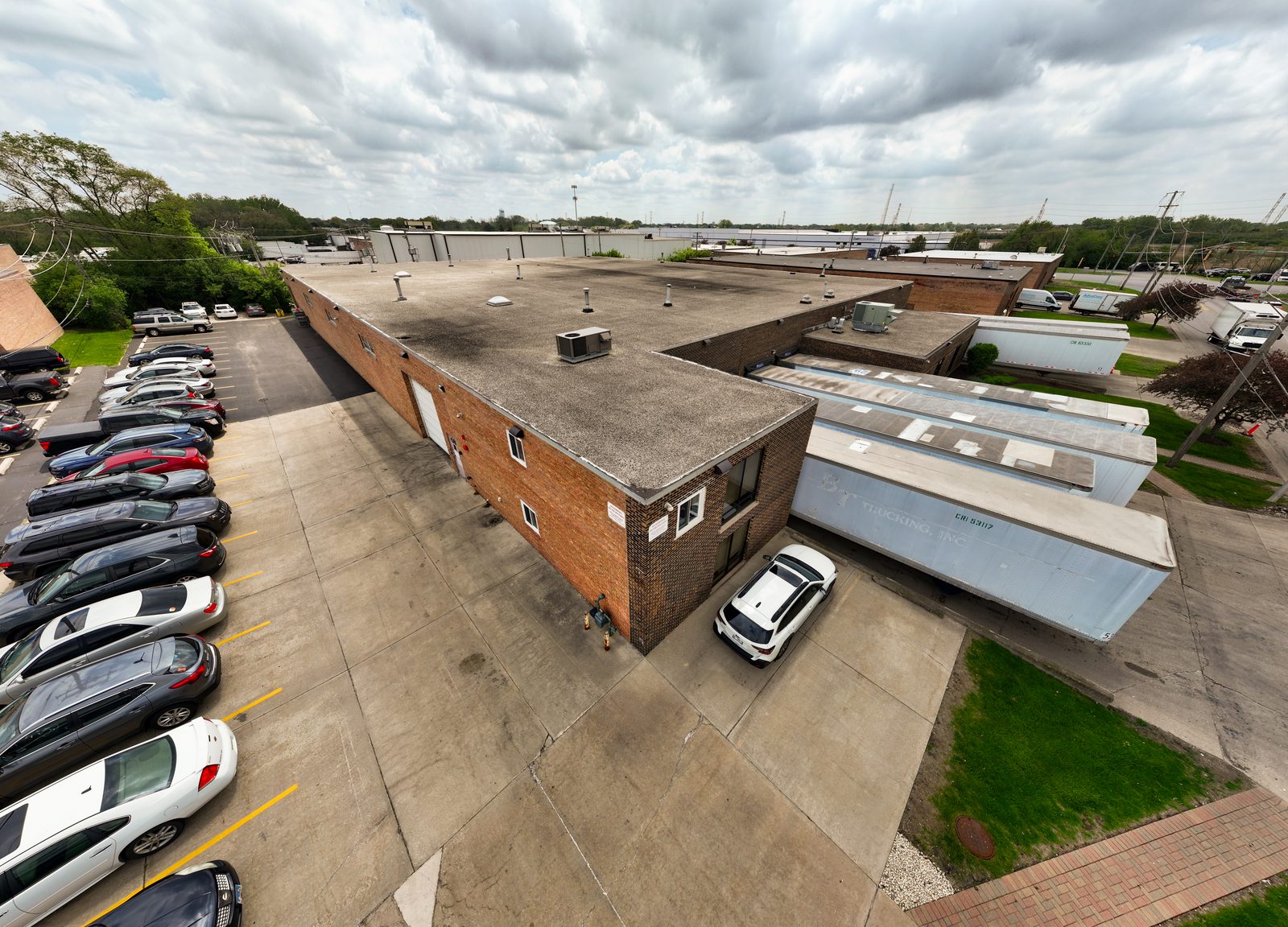 Aerial view of CRI recycling facility